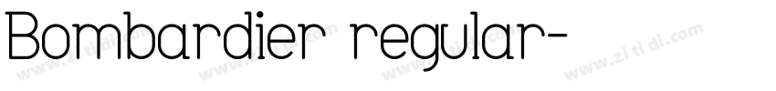 Bombardier regular字体转换